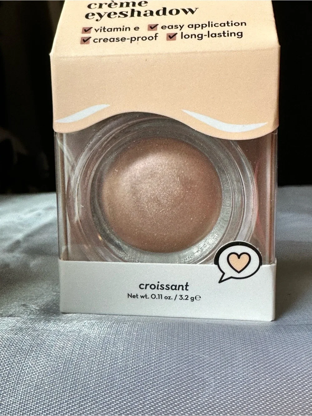 The Crème Shop Croissant Crème Eyeshadow — Shimmery Croissant